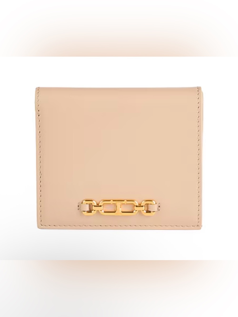 Tom Ford Palmellato-Effect Leather Compact Wallet